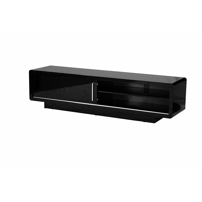 Newham High Gloss Tv Unit In Black Or White - Click Image to Close